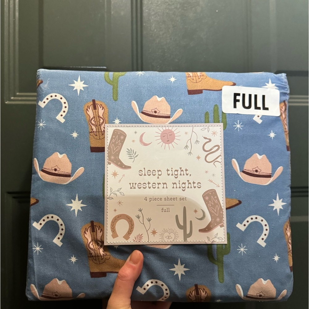 brand new never opened set of Western Full Sized Sheets